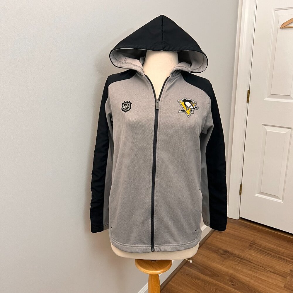 NHL Pittsburg Penguins Hockey Hooded Jacket Youth Size L (14/16) - Picture 8 of 12